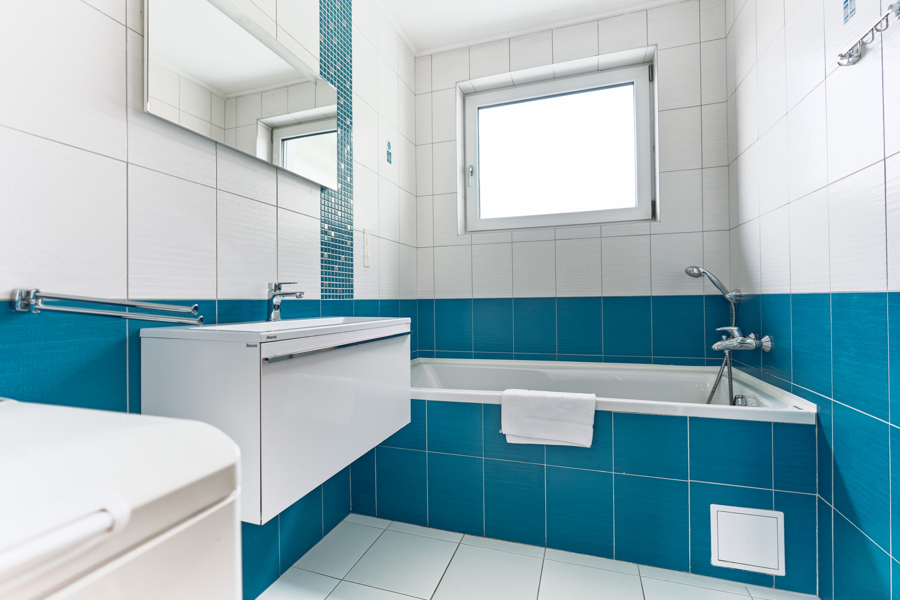 Obývacia izba v apartmáne Fine