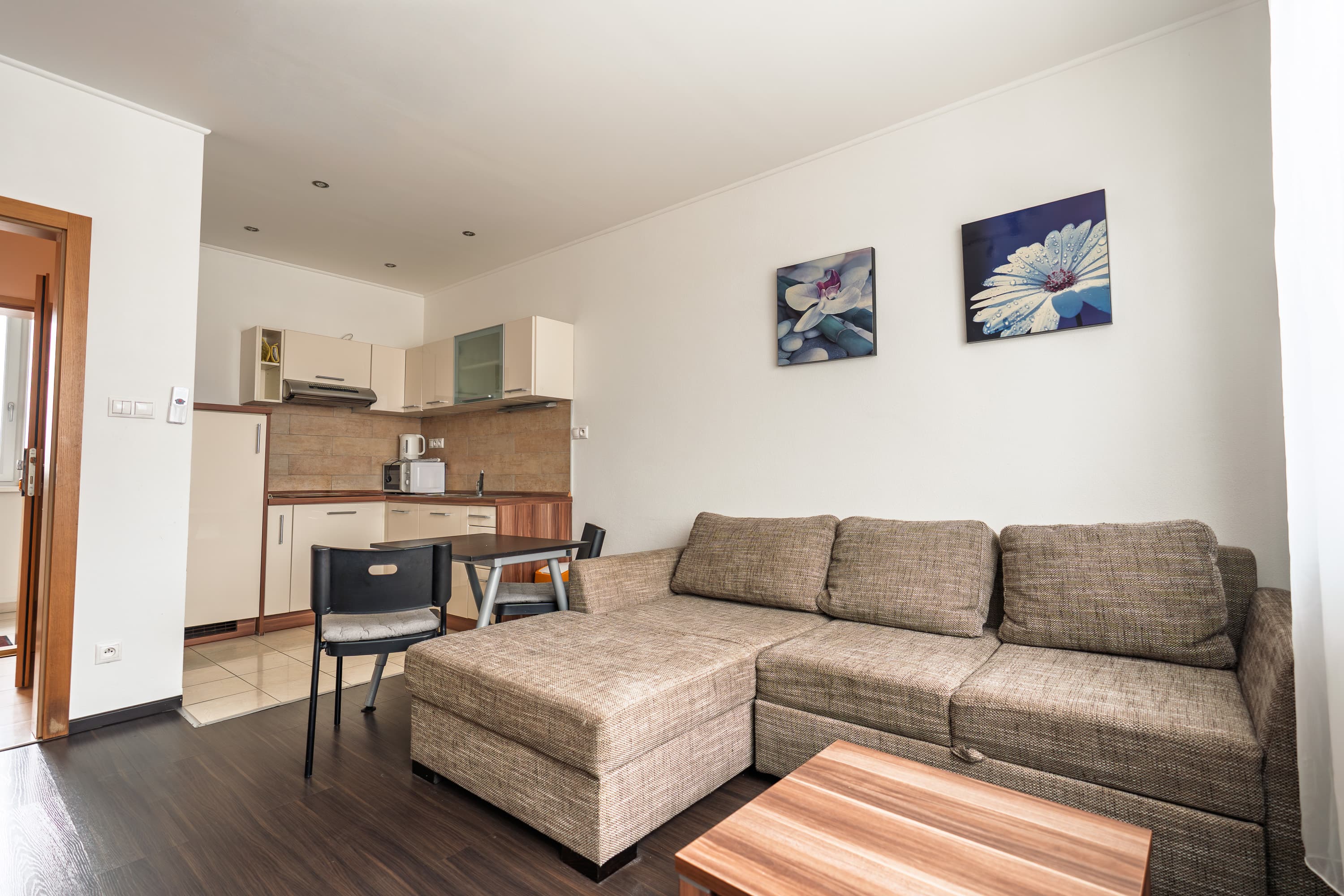 Obývacia izba apartmánu Fine